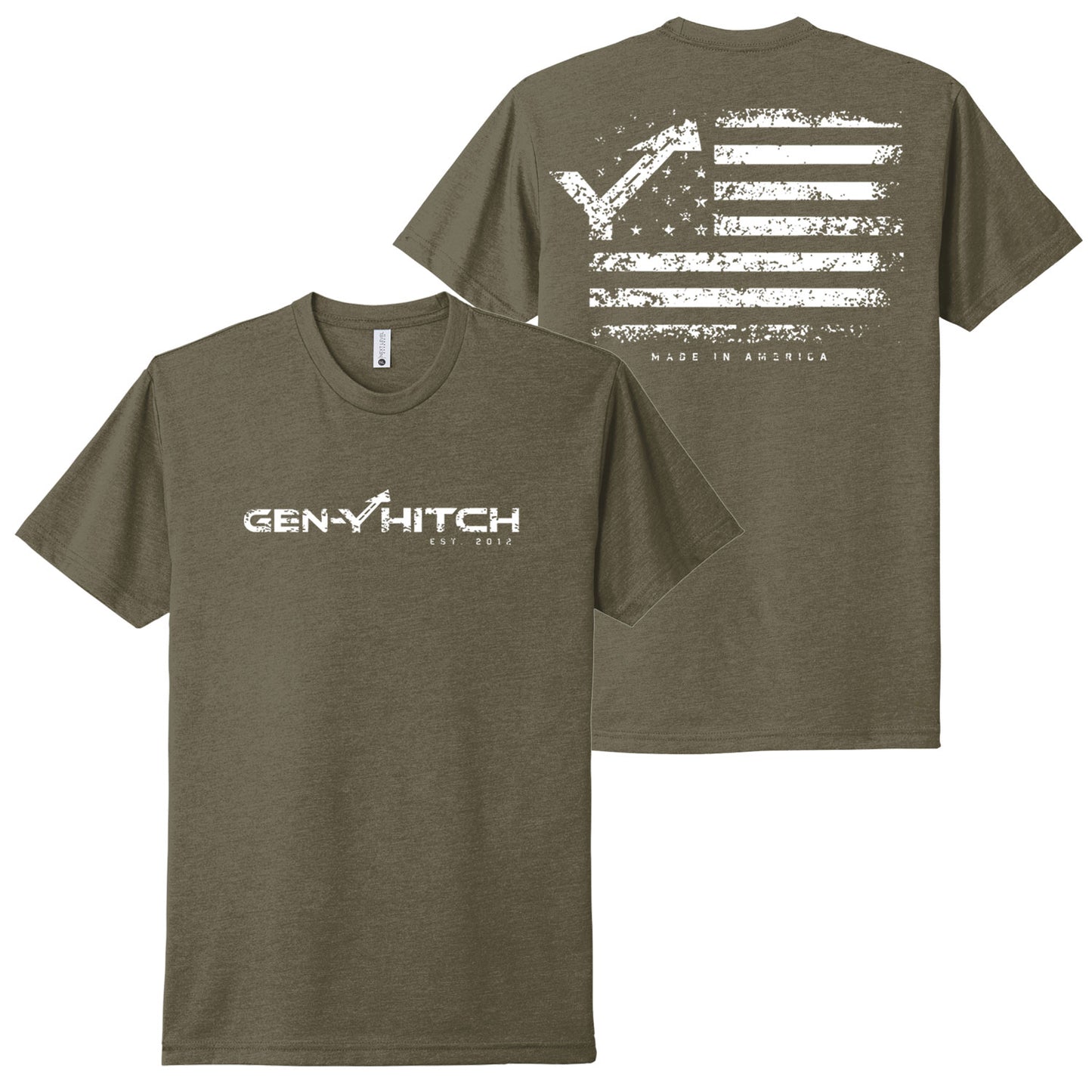 GYHS12 Distressed Flag Tee