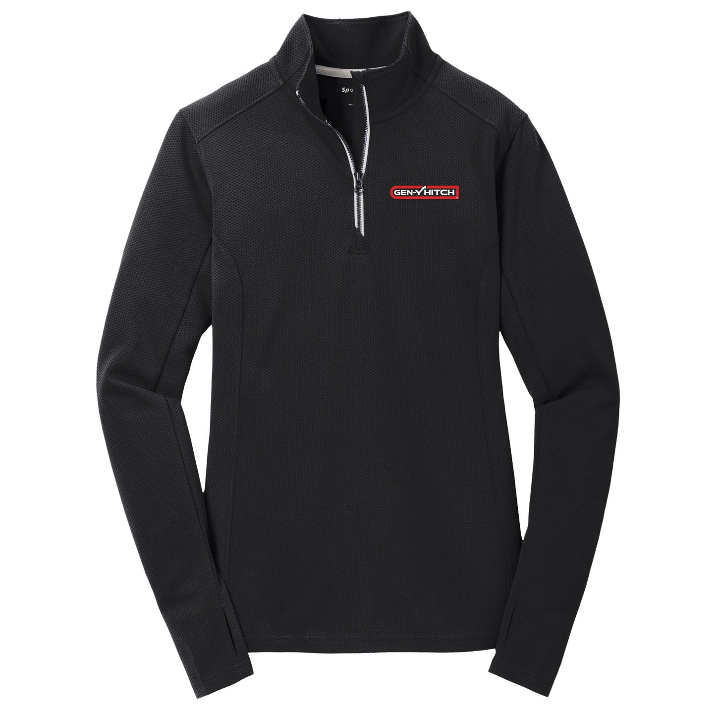 GYHJ18 Ladies Textured 1/4 Zip Pullover